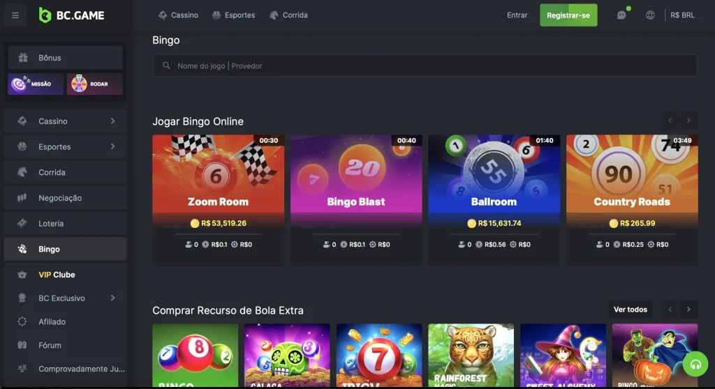 jogar bingo online BCGame