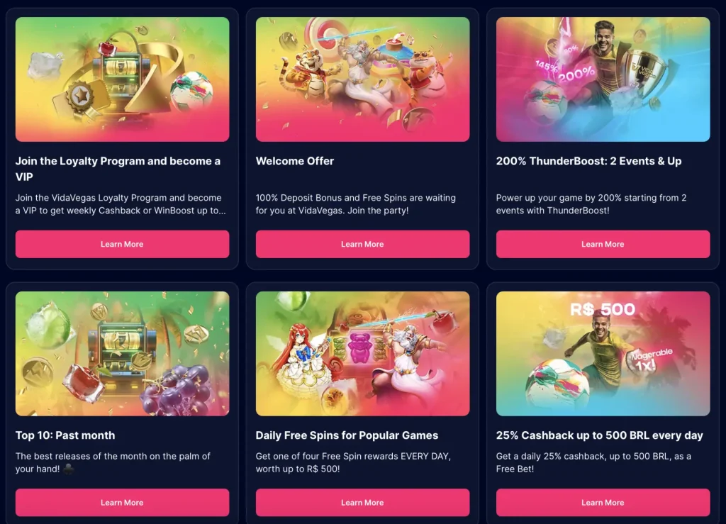 vidavegas bonus